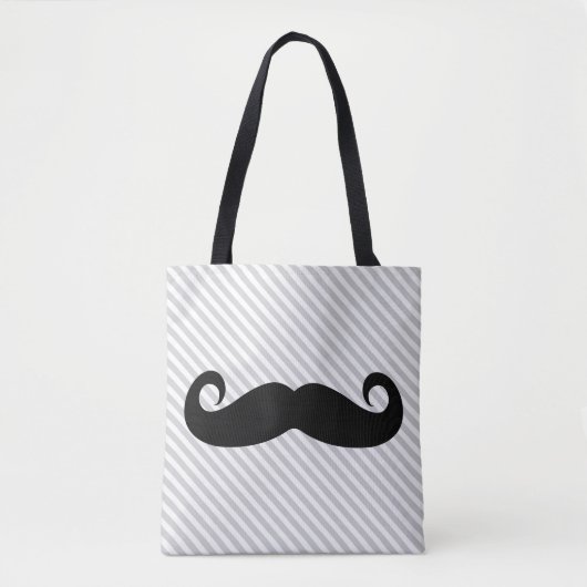 Mustache Tote Bag (Voorkant)