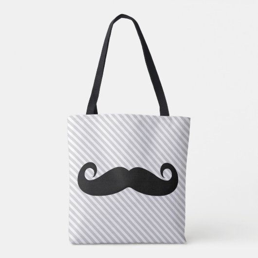 Mustache Tote Bag (Achterkant)