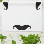 Mustache Towel. Theedoek (Gevouwen)