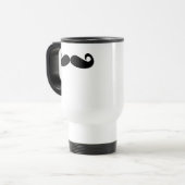 Mustache Travel Mug (voor rechten) Reisbeker (Voorkant links)