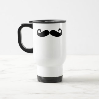Mustache Travel Mug (voor rechten) Reisbeker