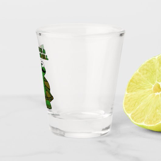Mustache Turtle Living Shell Shot Glas (Rechts)