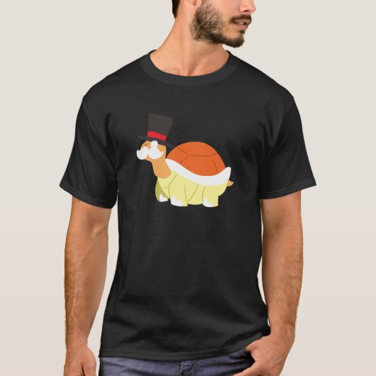 Mustache Turtle T-shirt (Voorkant)