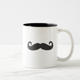 Mustache Tweekleurige Koffiemok