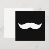 Mustache Uitnodiging (Voorkant / Achterkant)