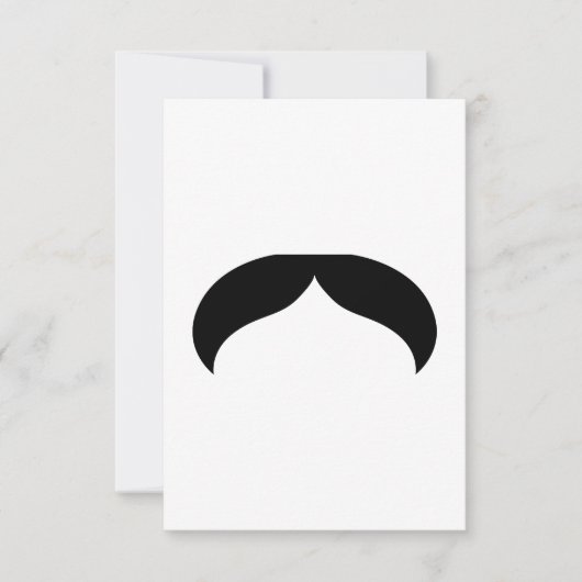 Mustache Uitnodiging (Voorkant)