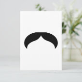 Mustache Uitnodiging (Staand voorkant)