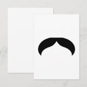 Mustache Uitnodiging (Voorkant / Achterkant)