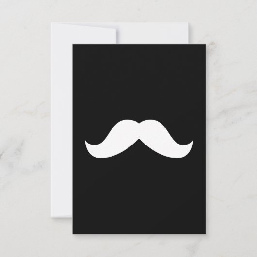 Mustache Uitnodiging (Voorkant)