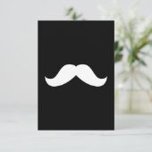 Mustache Uitnodiging (Staand voorkant)
