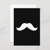 Mustache Uitnodiging (Voorkant / Achterkant)