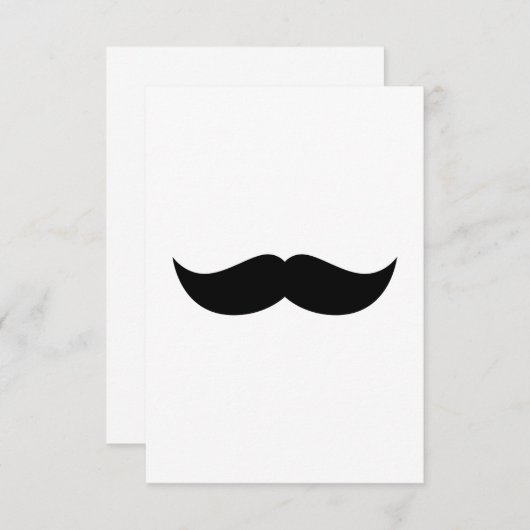 Mustache Uitnodiging (Voorkant / Achterkant)