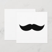 Mustache Uitnodiging (Voorkant / Achterkant)