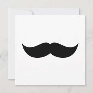 Mustache Uitnodiging