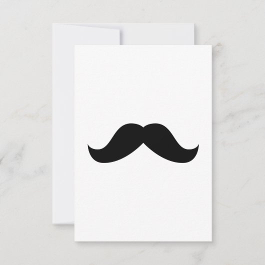 Mustache Uitnodiging (Voorkant)