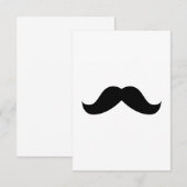 Mustache Uitnodiging (Voorkant / Achterkant)
