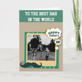 Mustache Vaderdag - Aangepaste fotokaart Kaart (Voorkant)
