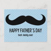 Mustache Vaderdag Feestdagenkaart (Voorkant)