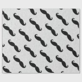 Mustache Vaderdag Glitter Cadeaupapier (Vlak)