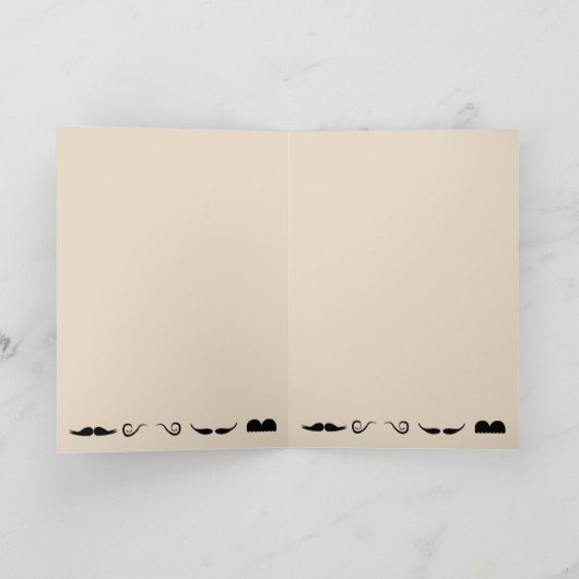 Mustache-Vaderdag kaart (Binnen)