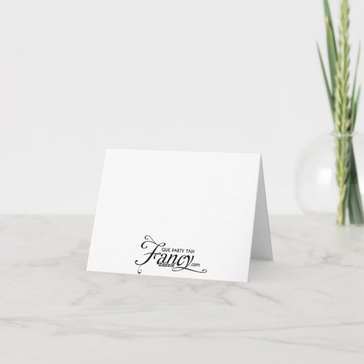 Mustache Vaderdag of Verjaardag Kaart (Achterkant)