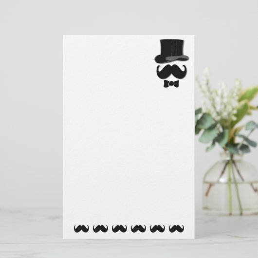 Mustache vel papier (Staand voorkant)