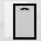 Mustache vermomming grappige snor gezichtshaar briefpapier (Voorkant / Achterkant)