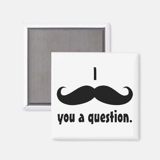 Mustache vermomming grappige snor gezichtshaar magneet (Voorkant / Achterkant)