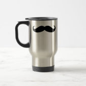 Mustache vermomming grappige snor gezichtshaar reisbeker (Links)