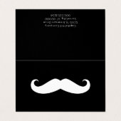 Mustache Visitekaartje (Buitenkant ongevouwen)