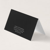 Mustache Visitekaartje (Achterkant)