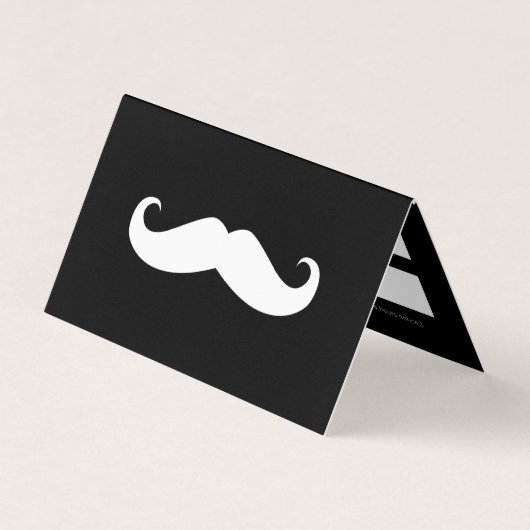 Mustache Visitekaartje (Voorkant)