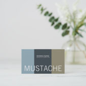 Mustache Visitekaartjes (Staand voorkant)