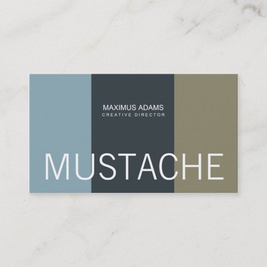 Mustache Visitekaartjes (Voorkant)