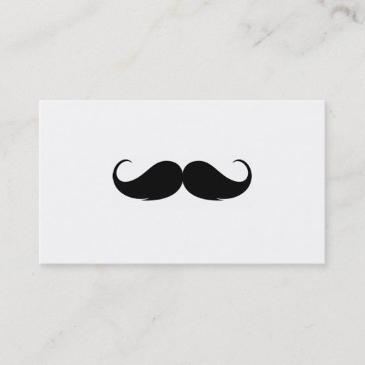 Mustache visitekaartjes (Voorkant)