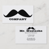 Mustache Visitekaartjes (Voorkant / Achterkant)