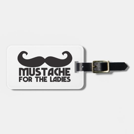 Mustache voor het NP-ontwerp voor de dames Mustach Bagagelabel (Voorkant horizontaal)