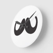 Mustache Wall klok (Hoek)