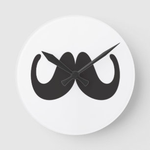 Mustache Wall klok