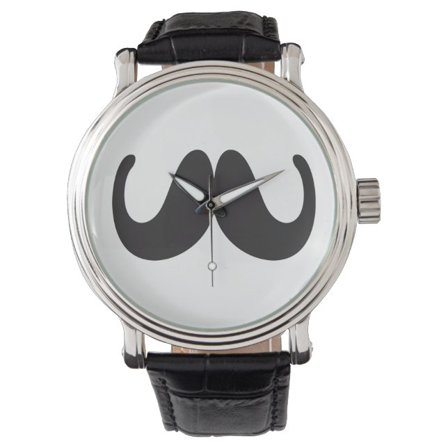 Mustache Watch Horloge (Voorkant)