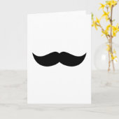 Mustache Wenskaart Kaart (Gele Bloem)