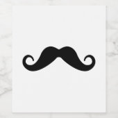 Mustache Wijn Etiket (Enkel label)