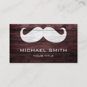 Mustache Wood 2 Visitekaartje