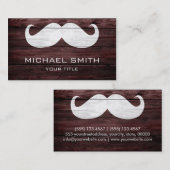 Mustache Wood 2 Visitekaartje (Voorkant / Achterkant)
