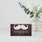 Mustache Wood 2 Visitekaartje (Staand voorkant)