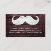 Mustache Wood 2 Visitekaartje (Achterkant)