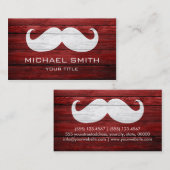 Mustache  Wood Visitekaartje (Voorkant / Achterkant)