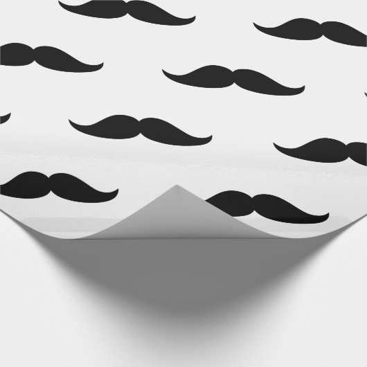 Mustache Wrapping Paper Cadeaupapier (Hoek)