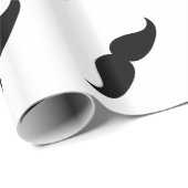 Mustache Wrapping Paper Cadeaupapier (Rol Hoek)
