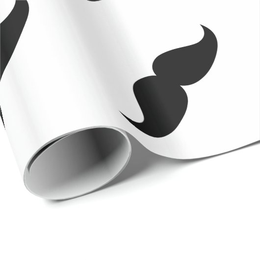 Mustache Wrapping Paper Cadeaupapier (Rol Hoek)